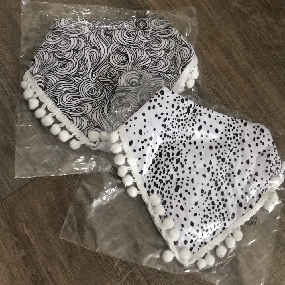 NWT Boho Baby Bibs Bundle| Fashion | Boutique | Fringe | Black White